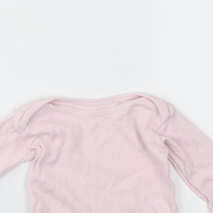 Nutmeg Girls Pink   Babygrow One-Piece Size 3-6 Months