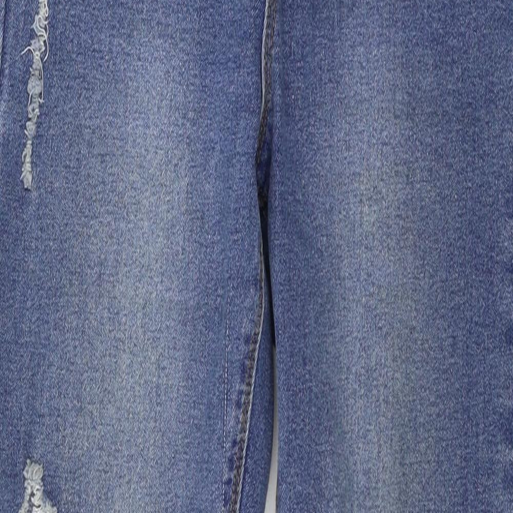 Boohoo Womens Blue  Denim Skinny Jeans Size 6 L24 in