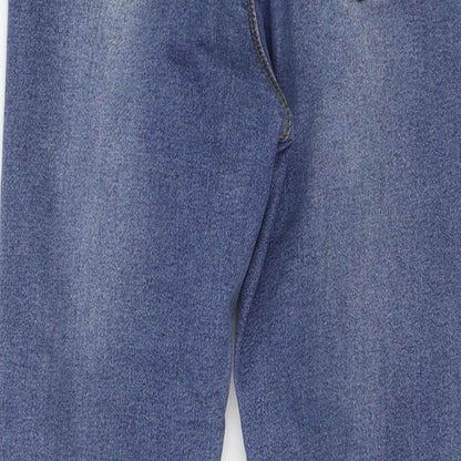 Boohoo Womens Blue  Denim Skinny Jeans Size 6 L24 in