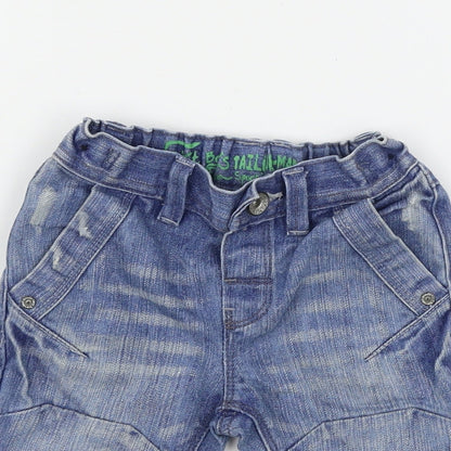 NEXT Boys Blue  Denim Cargo Jeans Size 3-6 Months