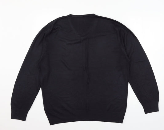 TU Mens Blue  Knit Pullover Jumper Size M