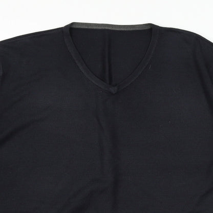 TU Mens Blue  Knit Pullover Jumper Size M