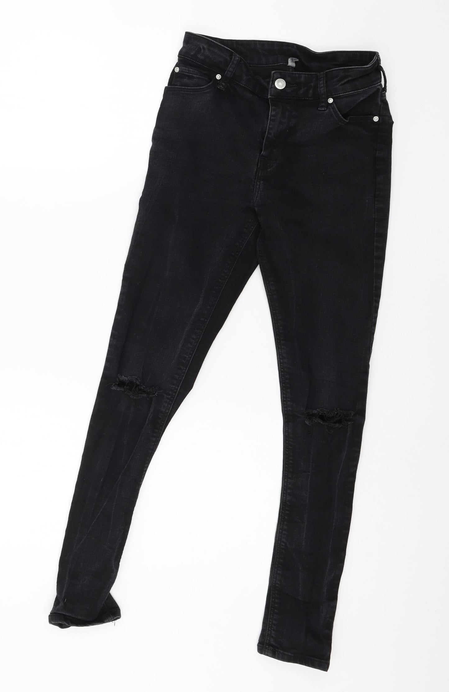ASOS Womens Black  Denim Skinny Jeans Size 28 in L32 in