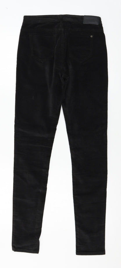 Jack Will Womens Black  Velour Snow Pants Trousers Size 12 L20 in