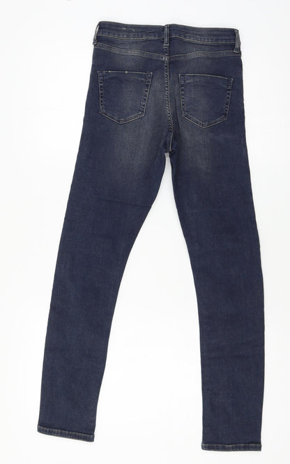 Topshop Womens Blue  Denim Skinny Jeans Size 26 in L32 in