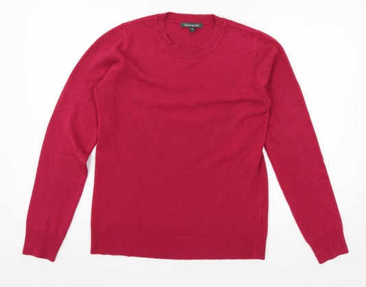 Womens UK Size 10 Bonmarché Pink Pullover Jumper