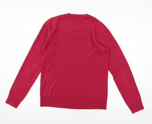 Womens UK Size 10 Bonmarché Pink Pullover Jumper