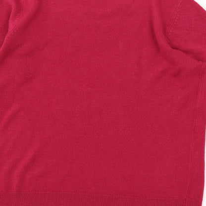 Womens UK Size 10 Bonmarché Pink Pullover Jumper