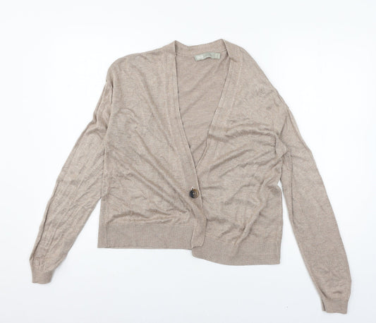 ASOS Womens Brown  Knit Cardigan Jumper Size 12