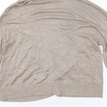 Womens UK Size 12 ASOS Brown Cardigan Jumper