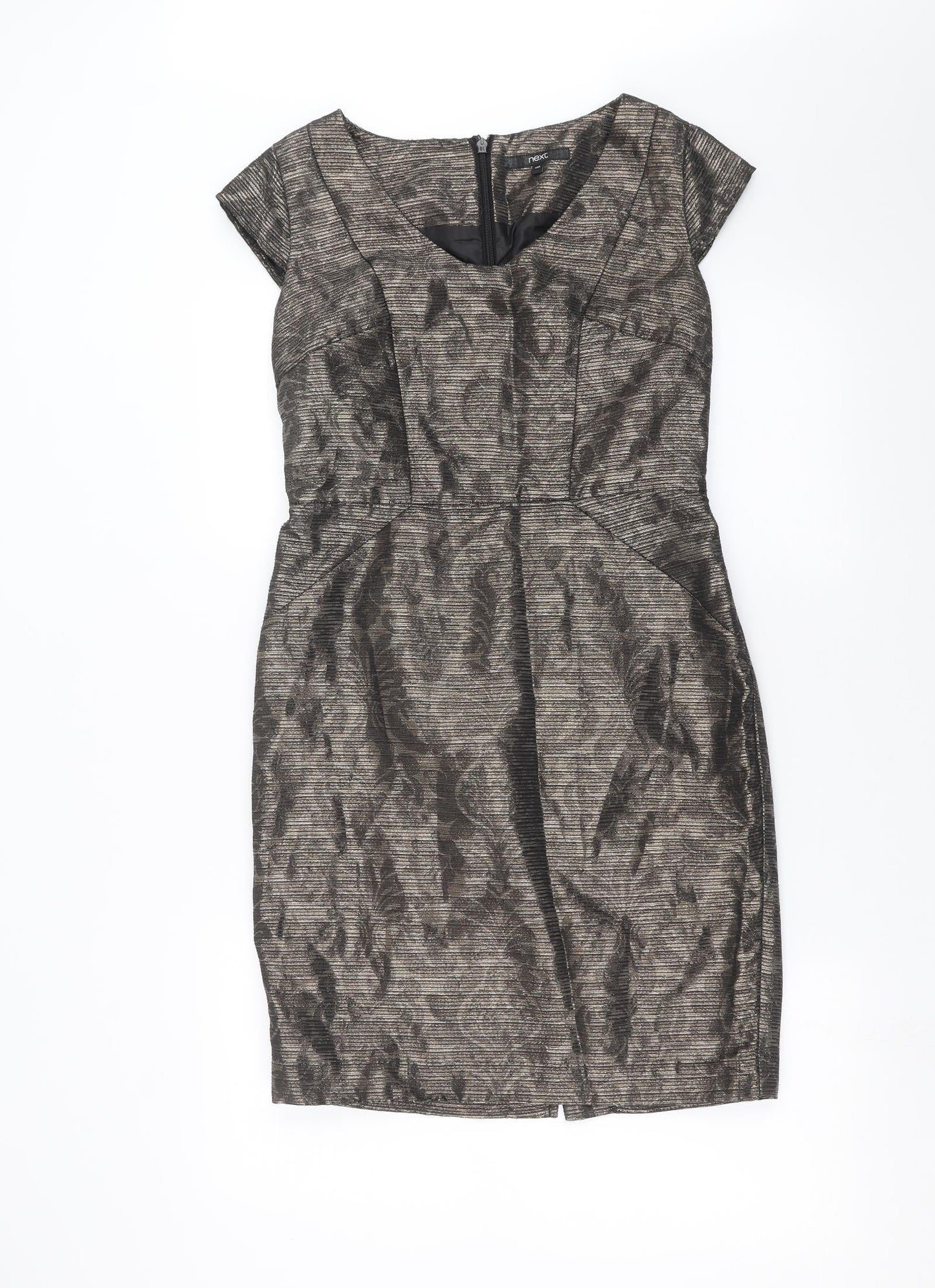 NEXT Womens Brown   Shift  Size 10  - Bronze Metallic