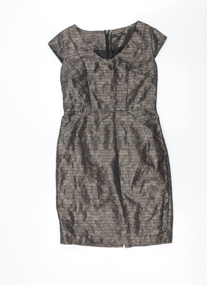 NEXT Womens Brown   Shift  Size 10  - Bronze Metallic