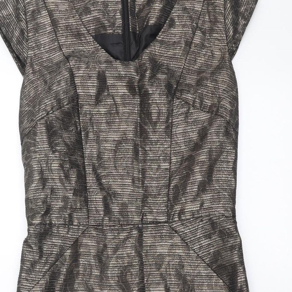 NEXT Womens Brown   Shift  Size 10  - Bronze Metallic