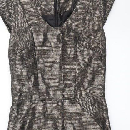 NEXT Womens Brown   Shift  Size 10  - Bronze Metallic