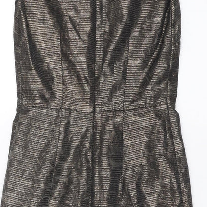 NEXT Womens Brown   Shift  Size 10  - Bronze Metallic