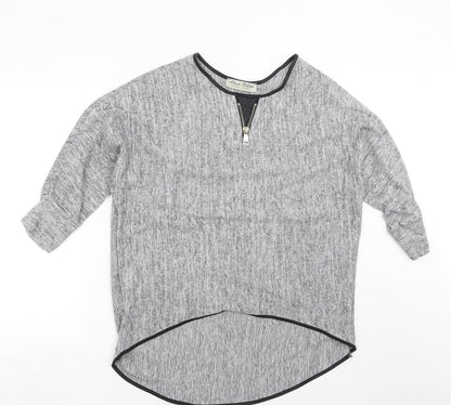 Parisian Collection  Womens Grey  Knit Pullover Jumper Size M