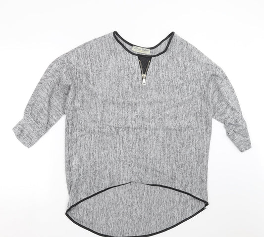 Parisian Collection  Womens Grey  Knit Pullover Jumper Size M