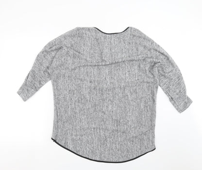 Parisian Collection  Womens Grey  Knit Pullover Jumper Size M