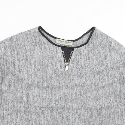 Parisian Collection  Womens Grey  Knit Pullover Jumper Size M