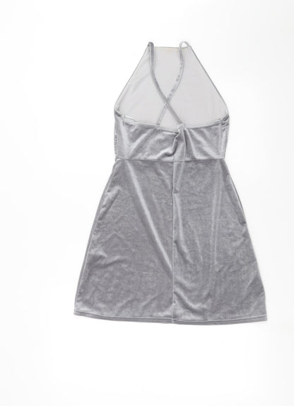 Boohoo Womens Grey   Mini  Size 8