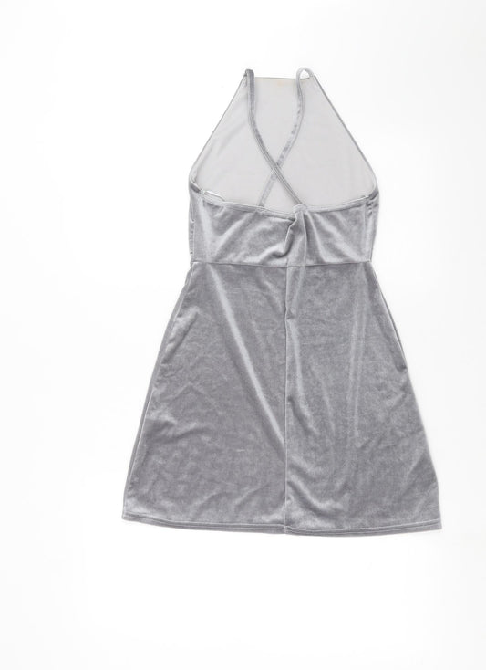 Boohoo Womens Grey   Mini  Size 8