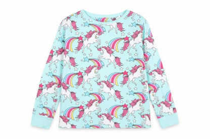 NEXT Girls Green Solid  Top Pyjama Top Size 12 Years  - Unicorn