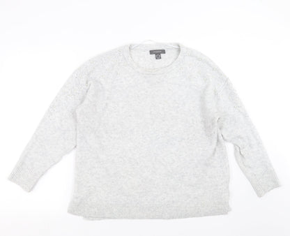 Primark Womens Grey  Knit Pullover Jumper Size M  - beaded