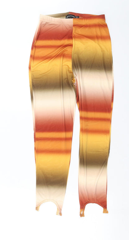 Womens UK Size 4 PRETTYLITTLETHING  Carrot Multicoloured Leggings