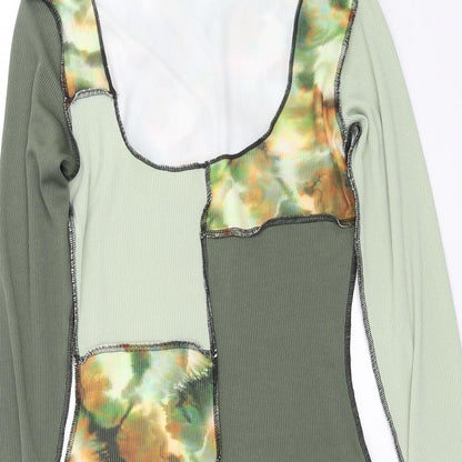 PRETTYLITTLETHING Womens Green   Bodycon  Size 4