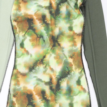PRETTYLITTLETHING Womens Green   Bodycon  Size 4