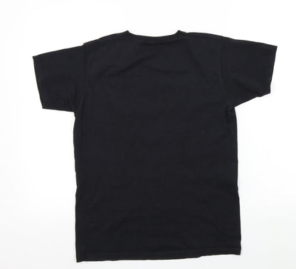 friends Girls Black Colourblock  Basic T-Shirt Size S