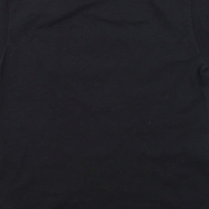 friends Girls Black Colourblock  Basic T-Shirt Size S