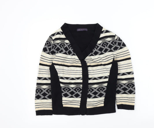 Womens UK Size 10 M&S Black Cardigan Jumper
