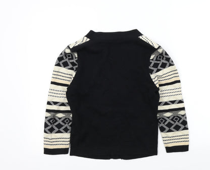 Womens UK Size 10 M&S Black Cardigan Jumper