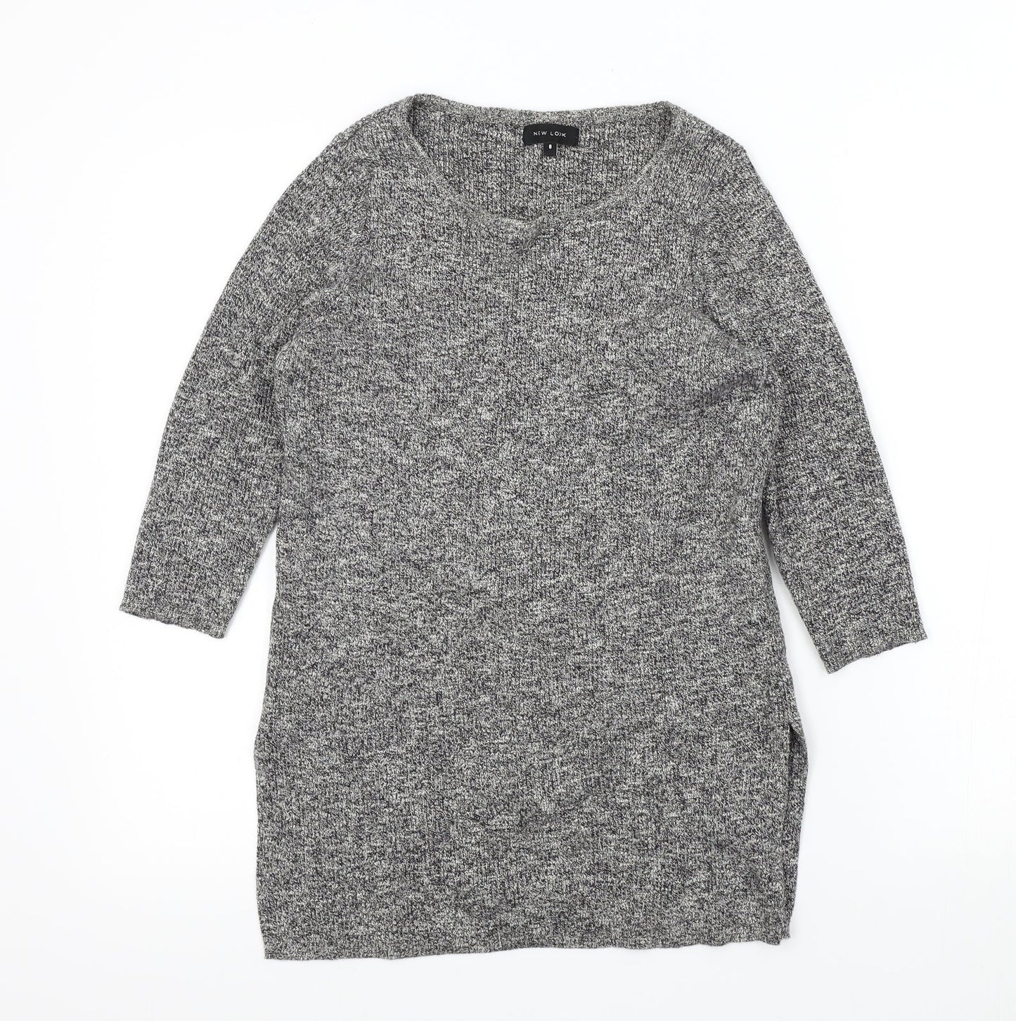 Womens UK Size 8 New Look Grey Pullover Jumper