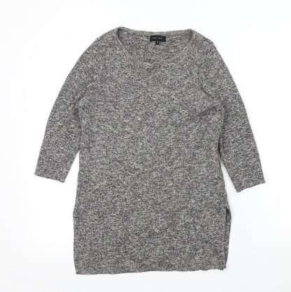 Womens UK Size 8 New Look Grey Pullover Jumper