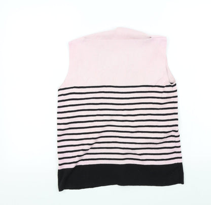 Womens UK Size 10 Preworn Pink Pullover Jumper