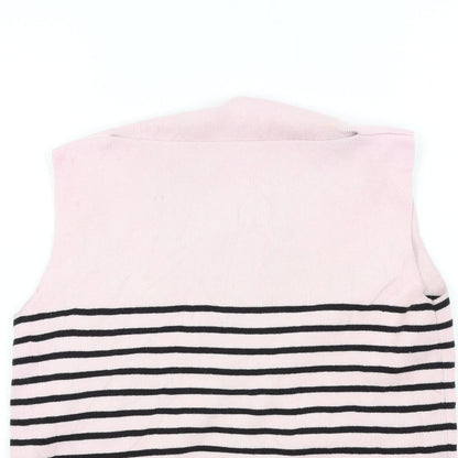 Womens UK Size 10 Preworn Pink Pullover Jumper