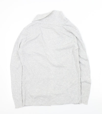 Womens UK Size S River Island Grey Cardigan Jumper