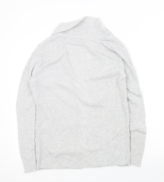Womens UK Size S River Island Grey Cardigan Jumper