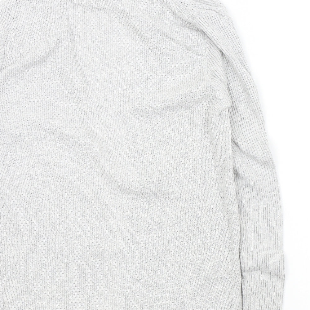 Womens UK Size S River Island Grey Cardigan Jumper