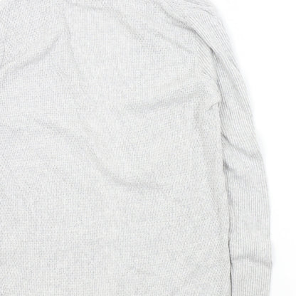 Womens UK Size S River Island Grey Cardigan Jumper