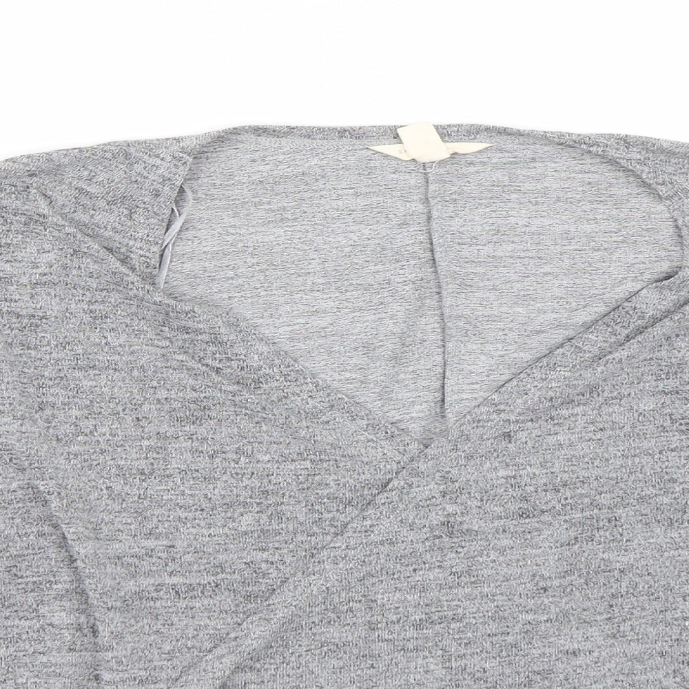 Womens UK Size M Springfield Grey Basic T-Shirt