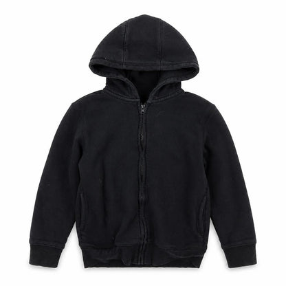 School life Boys Black   Full Zip Hoodie Size 8 Years