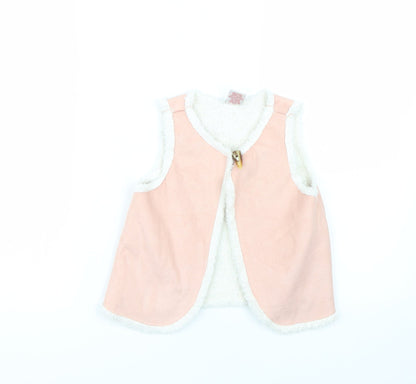 Preworn Girls Pink   Gilet Jacket Size 4-5 Years