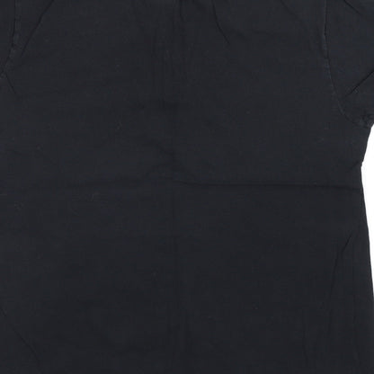 Mens UK Size L Gildan Black  T-Shirt