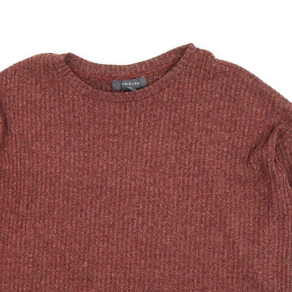 Primark Mens Orange   Pullover Jumper Size S