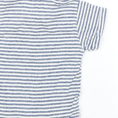 Peacock Boys White Striped  Basic Button-Up Size 6-9 Months