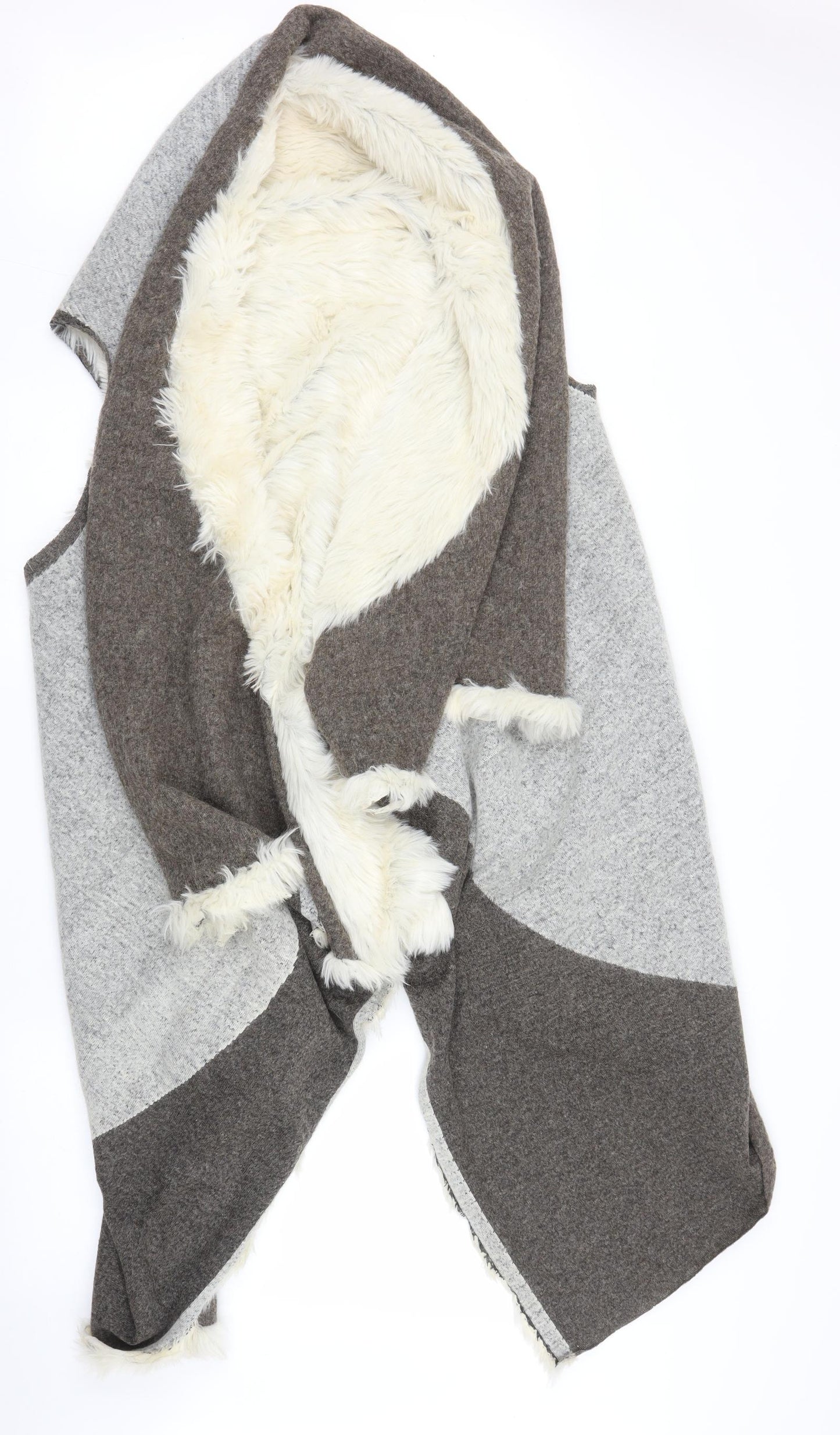 Womens UK Size One Size Preworn Brown Cape Jumper