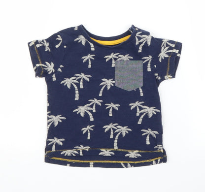 Primark Boys Blue   Basic T-Shirt Size 6-9 Months
